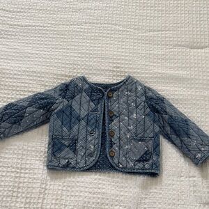 GAP Quilted Denim-Style Blue Kids Jacket
